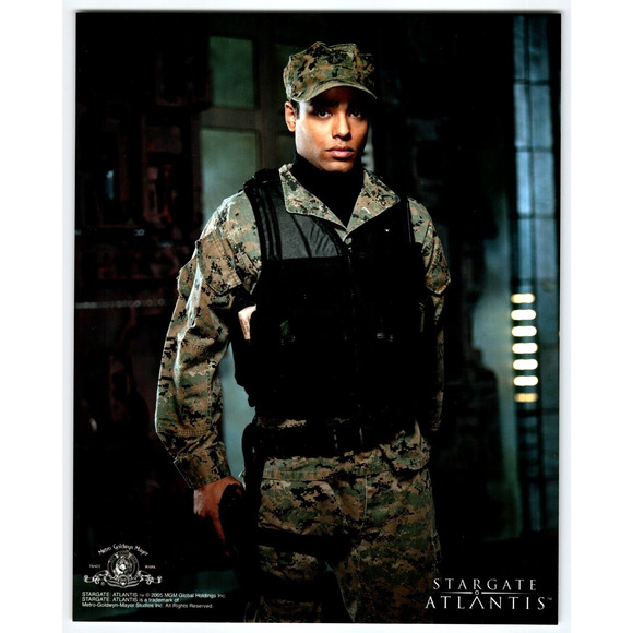 Stargate Atlantis Aiden Ford In Uniform 2005 Original Photo 8" x 10" Camouflage - Picture 1 of 2